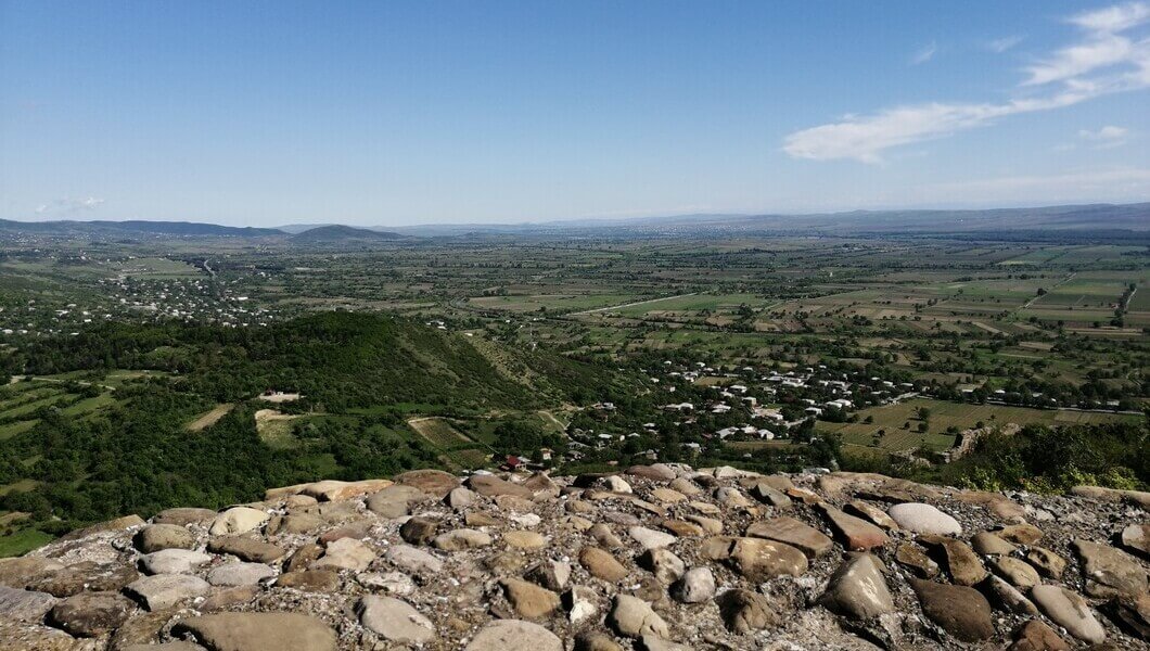 Manavi in Kachetien Blick von der Manavi-Festung